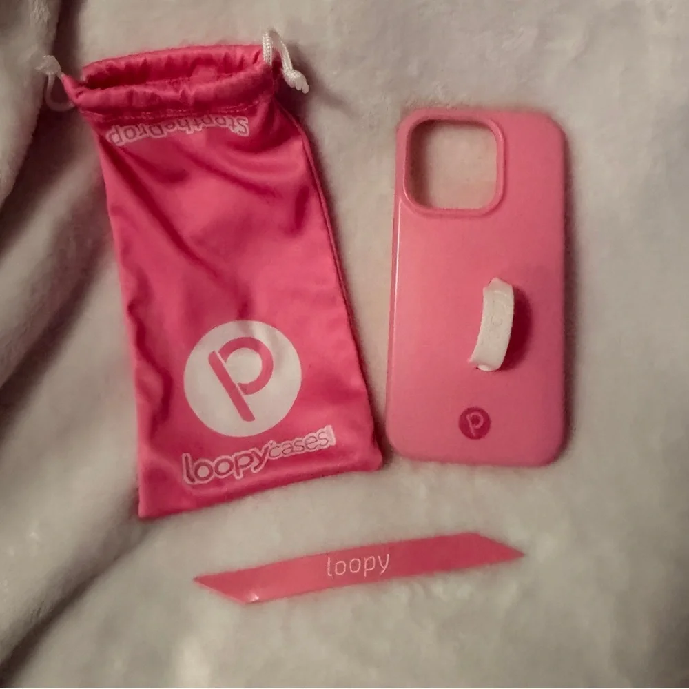 Berry Pink Loopy Case for an iPhone 15 Pro